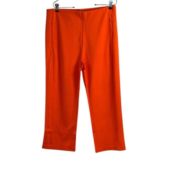 Betabrand Women's Monroe Crop Trouser Burnished Coral Size PXL NEW - Picture 2 of 6